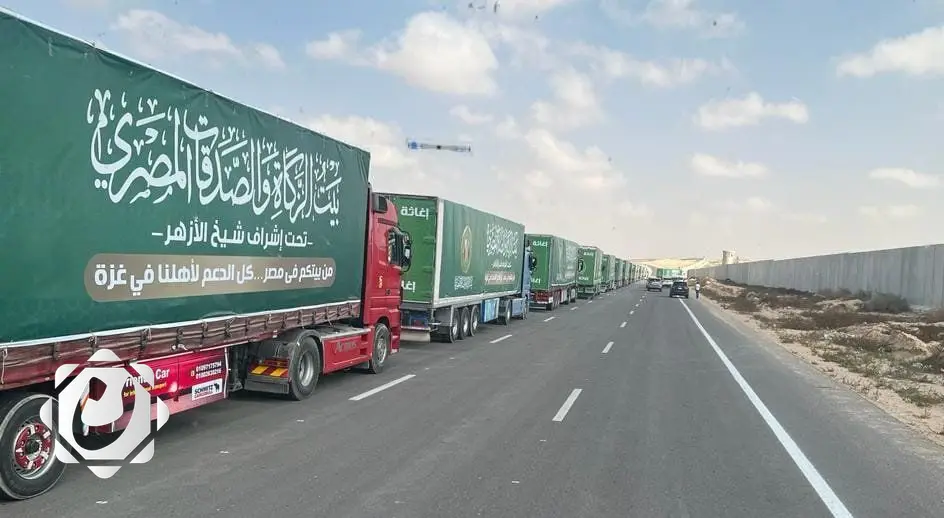 الأزهر يطلق القافلة الإغاثية التاسعة لدعم غزة