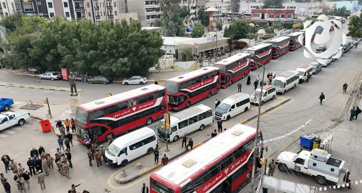 25 ألف مركبة خاصة و350 باصاً لنقل الزائرين في بغداد
