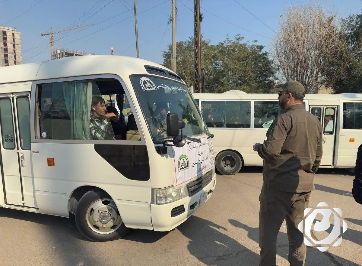 الحشد الشعبي يبدأ عملية التفويج العكسي لزوار الإمام موسى الكاظم