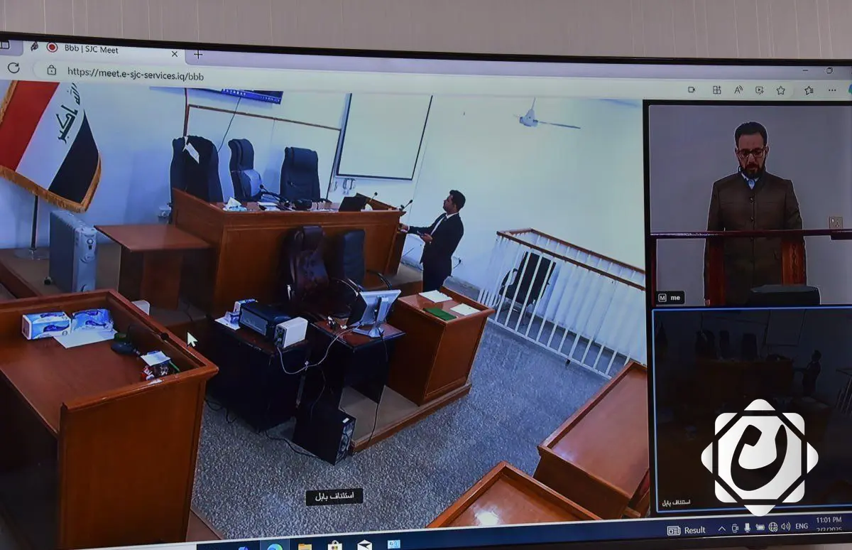 افتتاح نظام المحاكمة عن بُعد في سجن بابل لتعزيز سرعة إنجاز القضايا