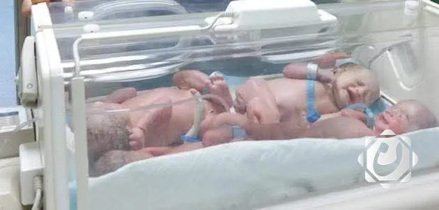 ولادة نادرة لأربعة توائم في مستشفى ميسان للطفل والولادة