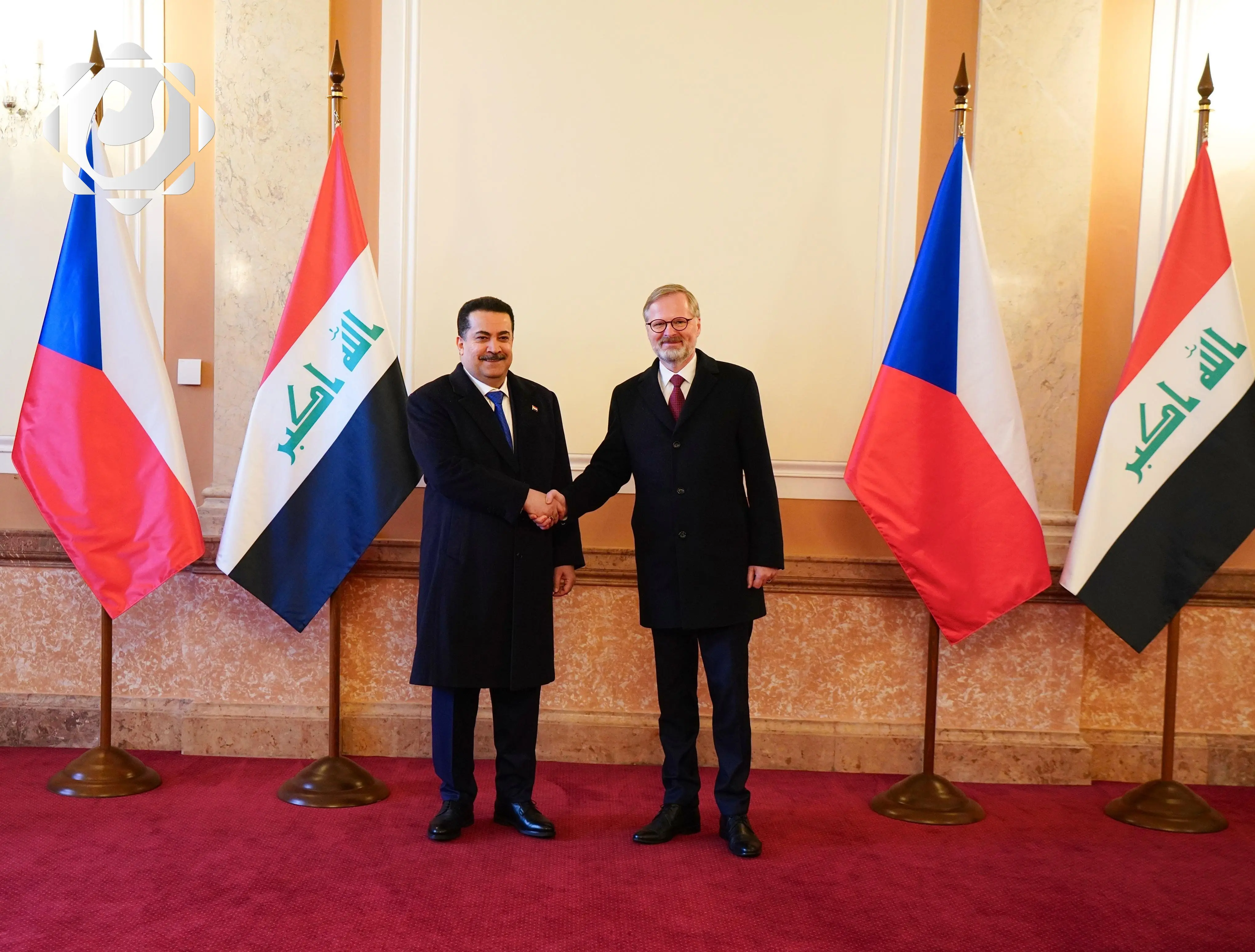 بيان مشترك لرئيس الوزراء العراقي ونظيره التشيكي: تعزيز العلاقات الثنائية