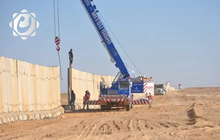 تقدم ملموس في نصب الجدار الكونكريتي على الحدود العراقية - السورية