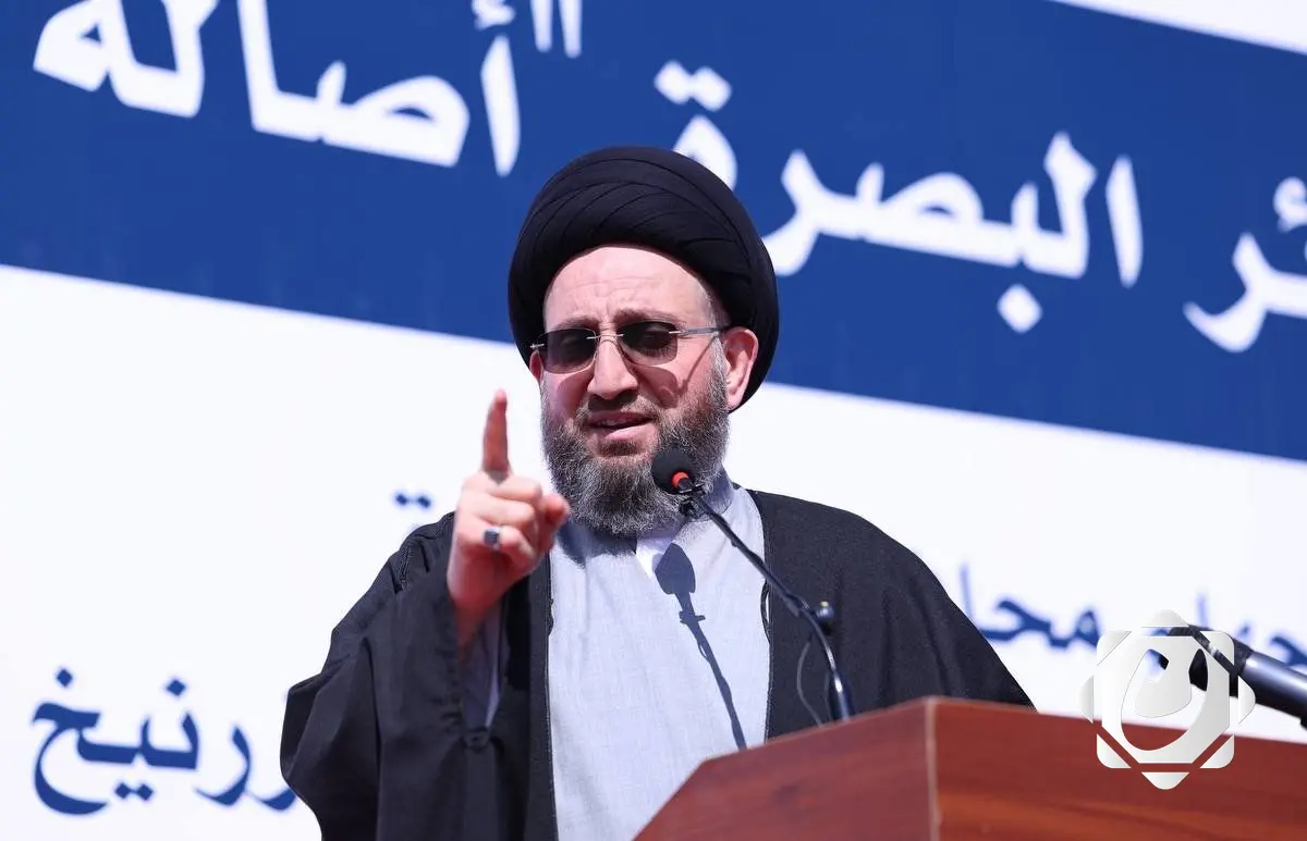 عمار الحكيم يؤكد أهمية أمن واستقرار البصرة خلال مؤتمر صحفي