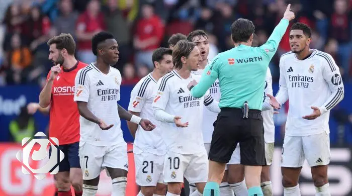 عقوبة لنجمة ريال مدريد بيلينجهام بعد طرده أمام أوساسونا