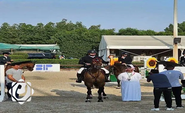 فارس عراقي يحقق إنجازات مميزة في بطولة الجائزة الكبرى للفروسية