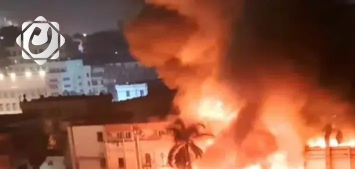 حريق ضخم في المعامل المركزية بالقاهرة يتسبب في إخلاء المنطقة