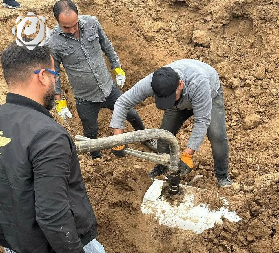 جهود وزارة النفط: إزالة تجاوز عن أنبوب نقل النفط الخام في بغداد