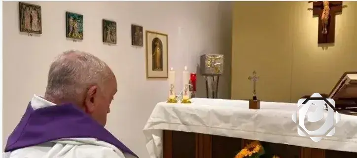 البابا فرنسيس يشارك في صلاة التبشير الملائكي من مستشفى جيميلي