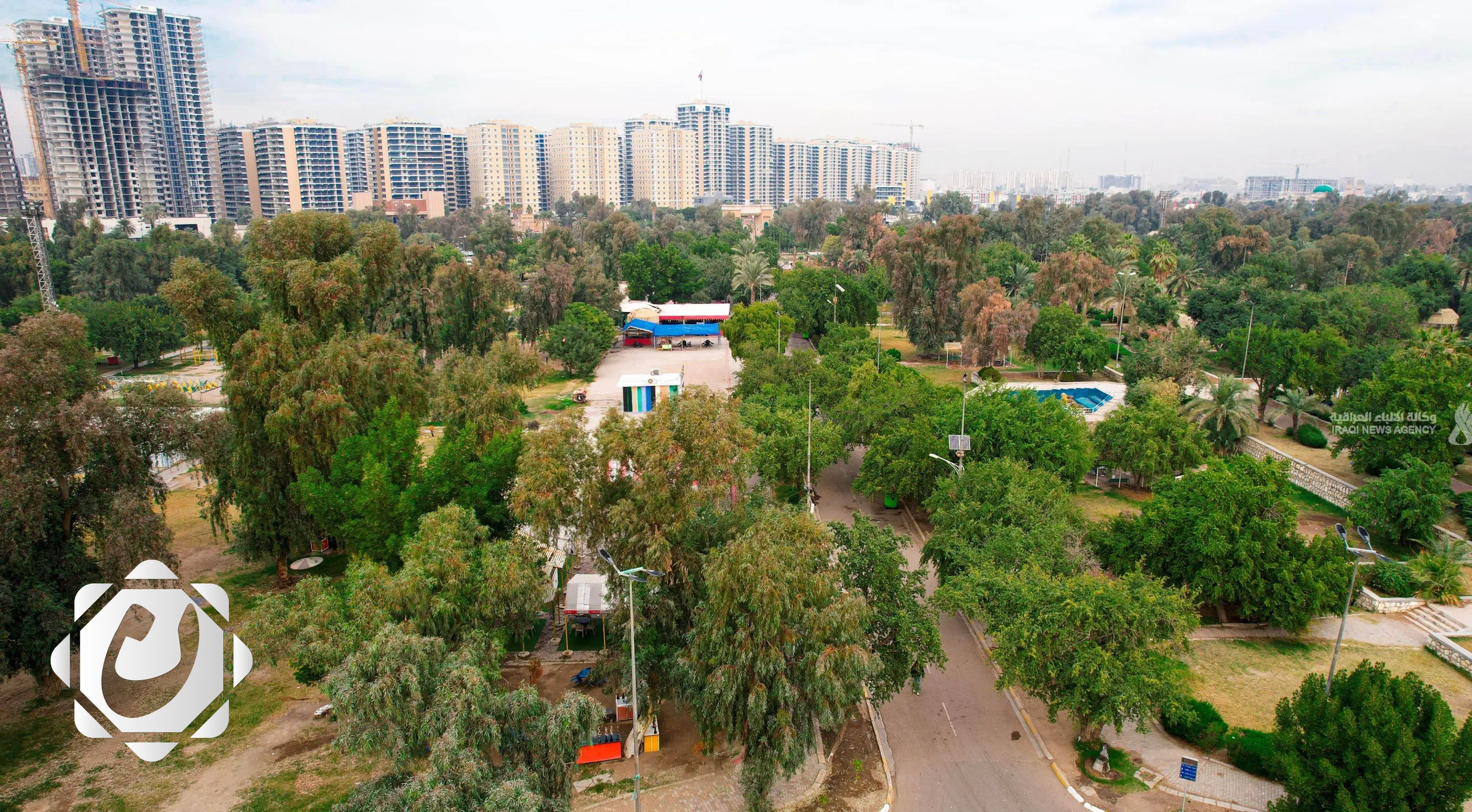 إنجاز البنية التحتية لمشروع الحزام الأخضر في بغداد