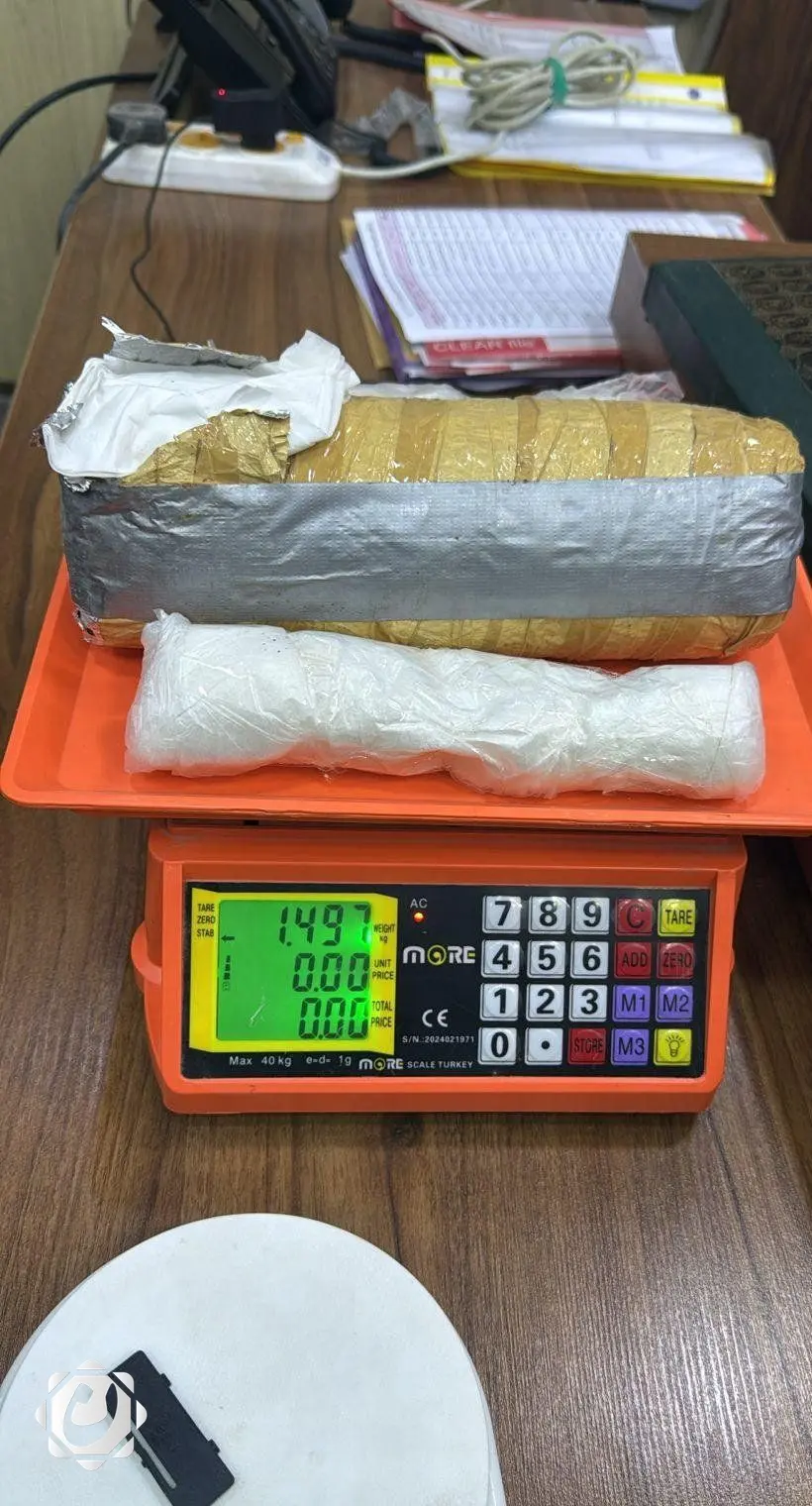 إحباط محاولة تهريب مخدرات في منفذ الشلامجة: ضبط 1.450 كغم من الكريستال