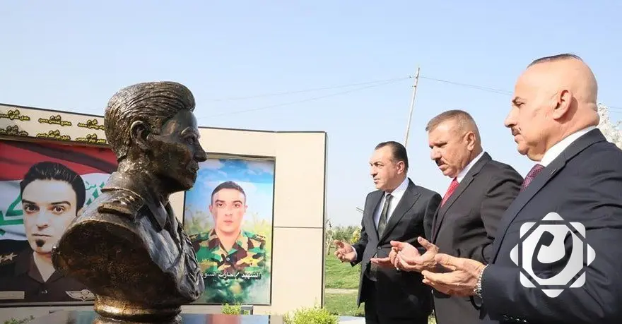 افتتاح نصب تذكاري للشهيد النقيب حارث السوداني في البصرة