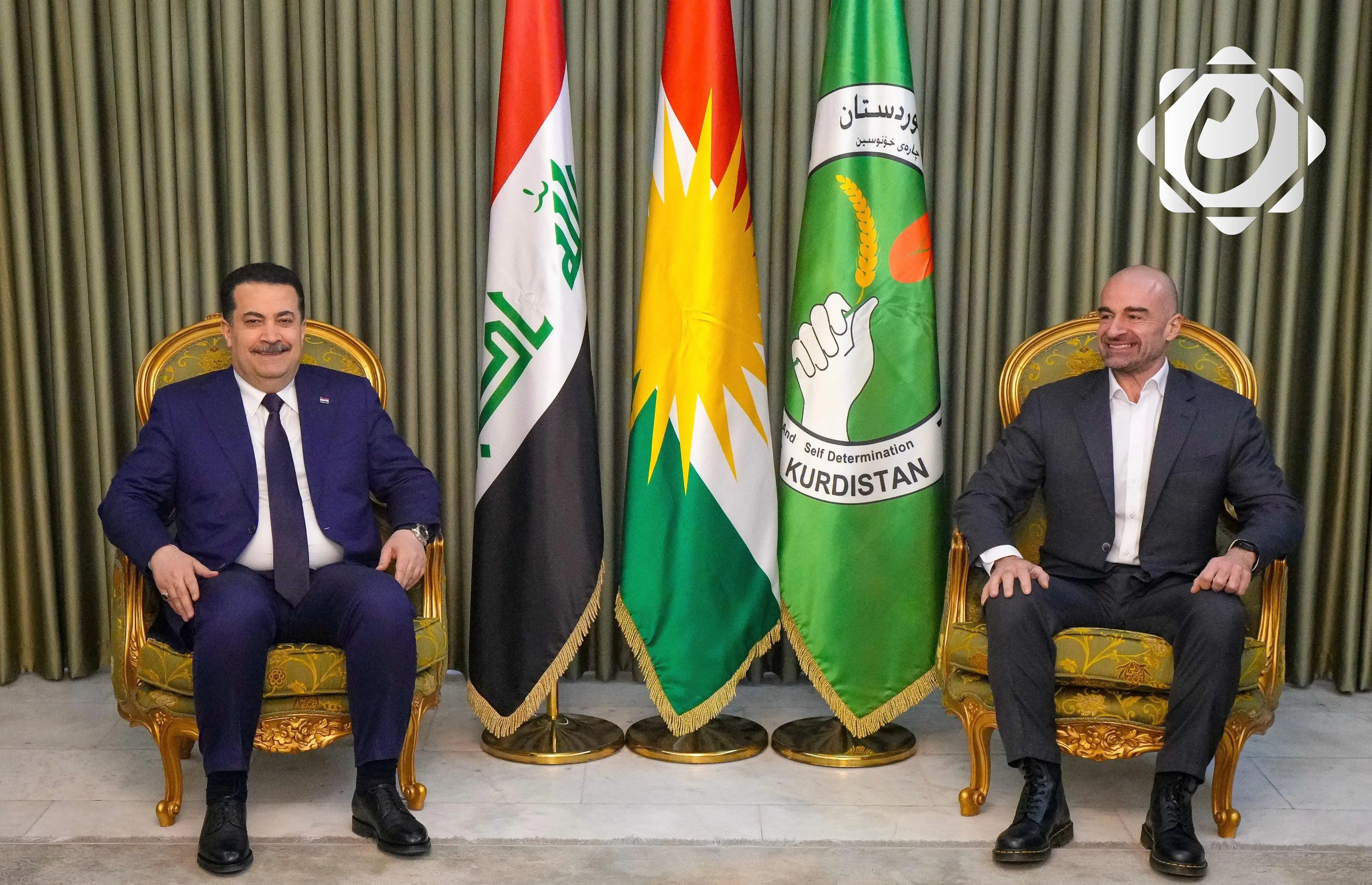 تأكيد على أهمية التعاون السياسي في العراق من قبل السوداني وطالباني