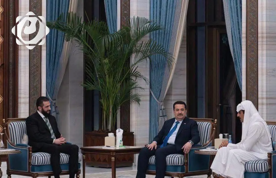 تأكيد على احترام سيادة العراق وسوريا خلال لقاء السوداني والشرع في الدوحة
