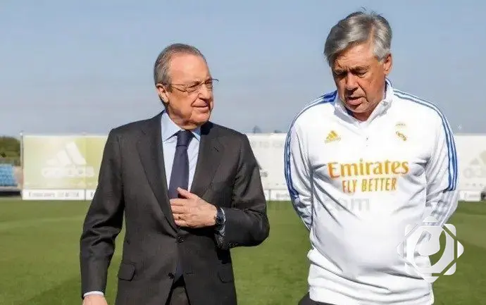 اجتماع حاسم بين بيريز وأنشيلوتي لتحديد مستقبل ريال مدريد