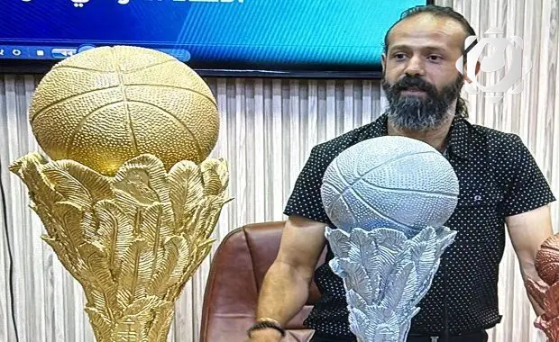 كأس دوري السلة: تجسيد للهوية العراقية من خلال فن النحت