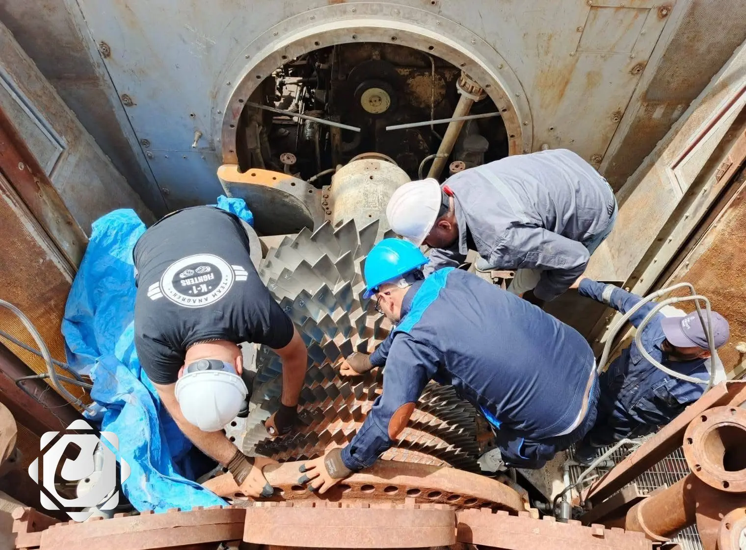 إنجاز فحوصات ريش توجيه الهواء في محطة كهرباء غازية ببغداد