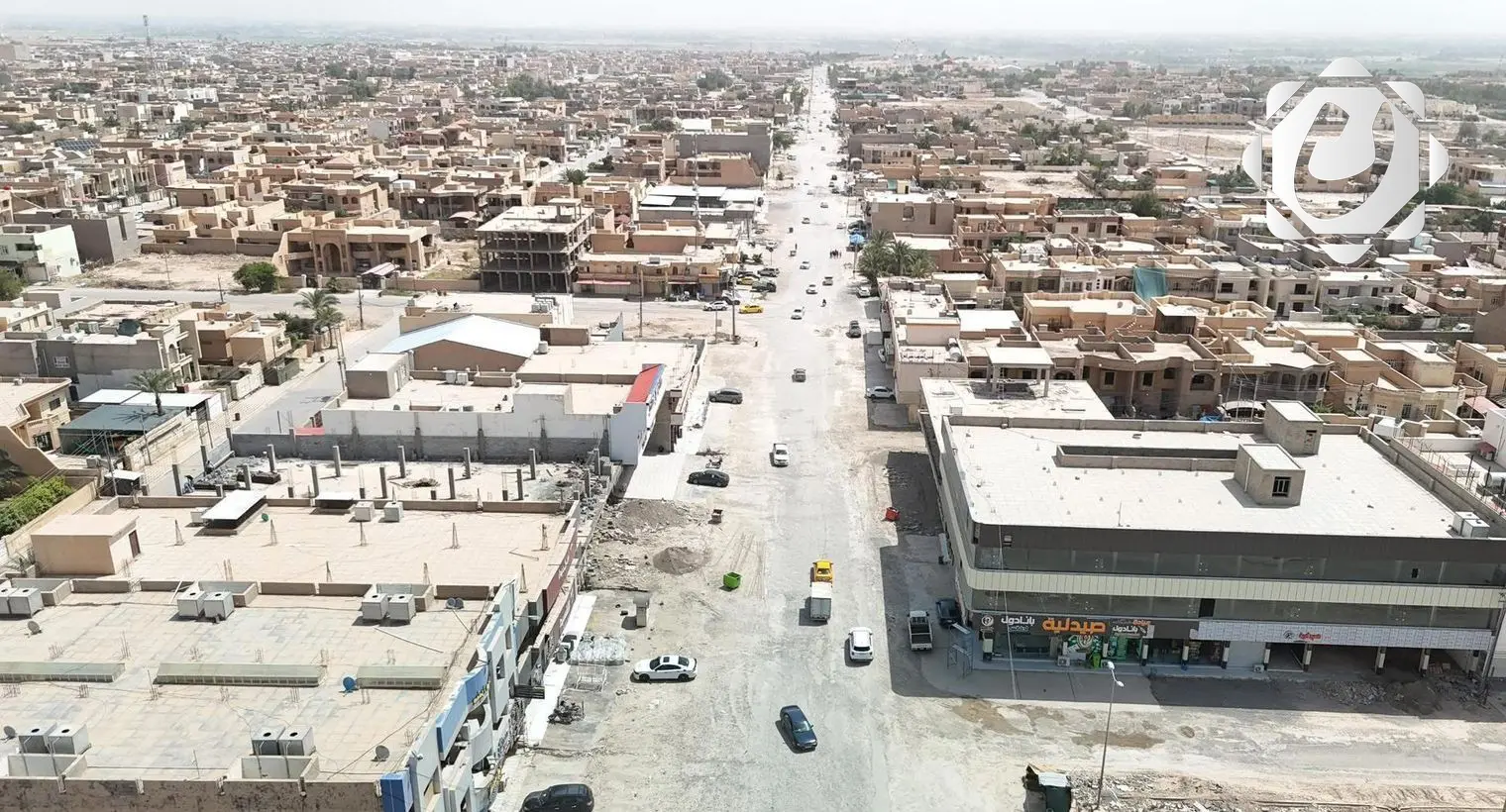 انطلاق مشروع تطوير شارع البلاج في حي القادسية بتكريت