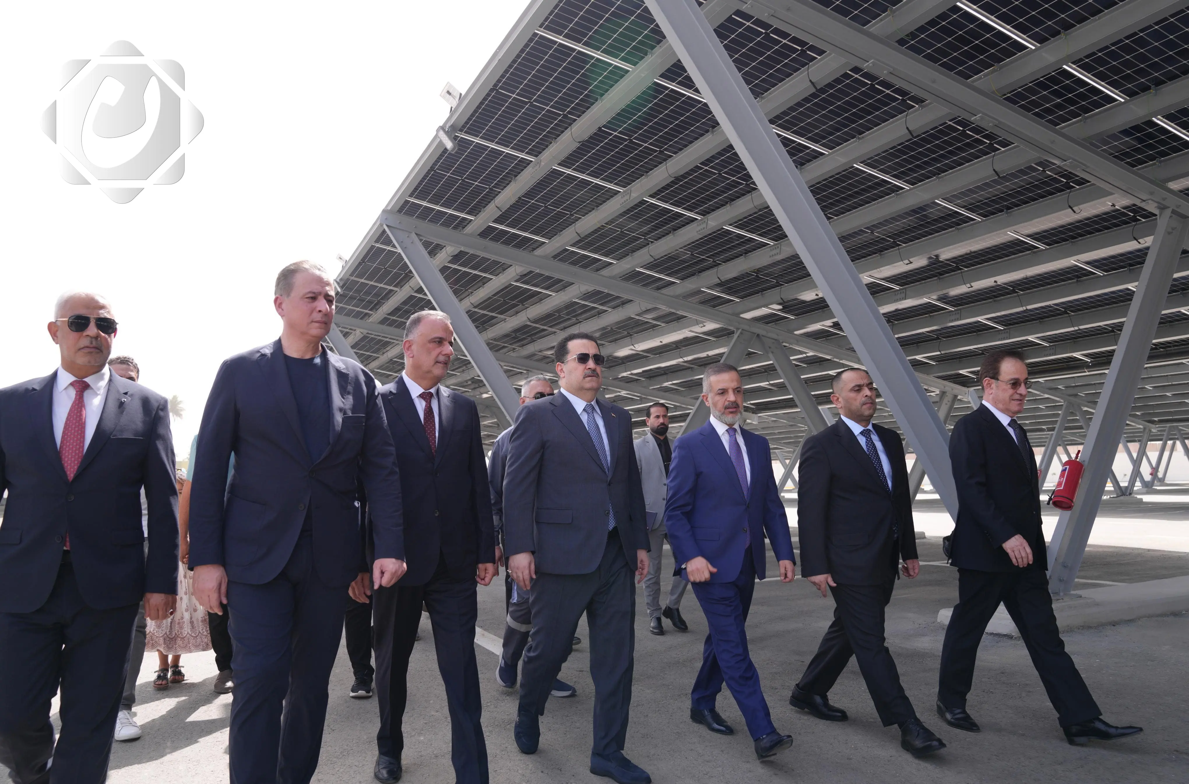 افتتاح محطة الطاقة الشمسية في القصر الحكومي بسعة 2 ميغاواط