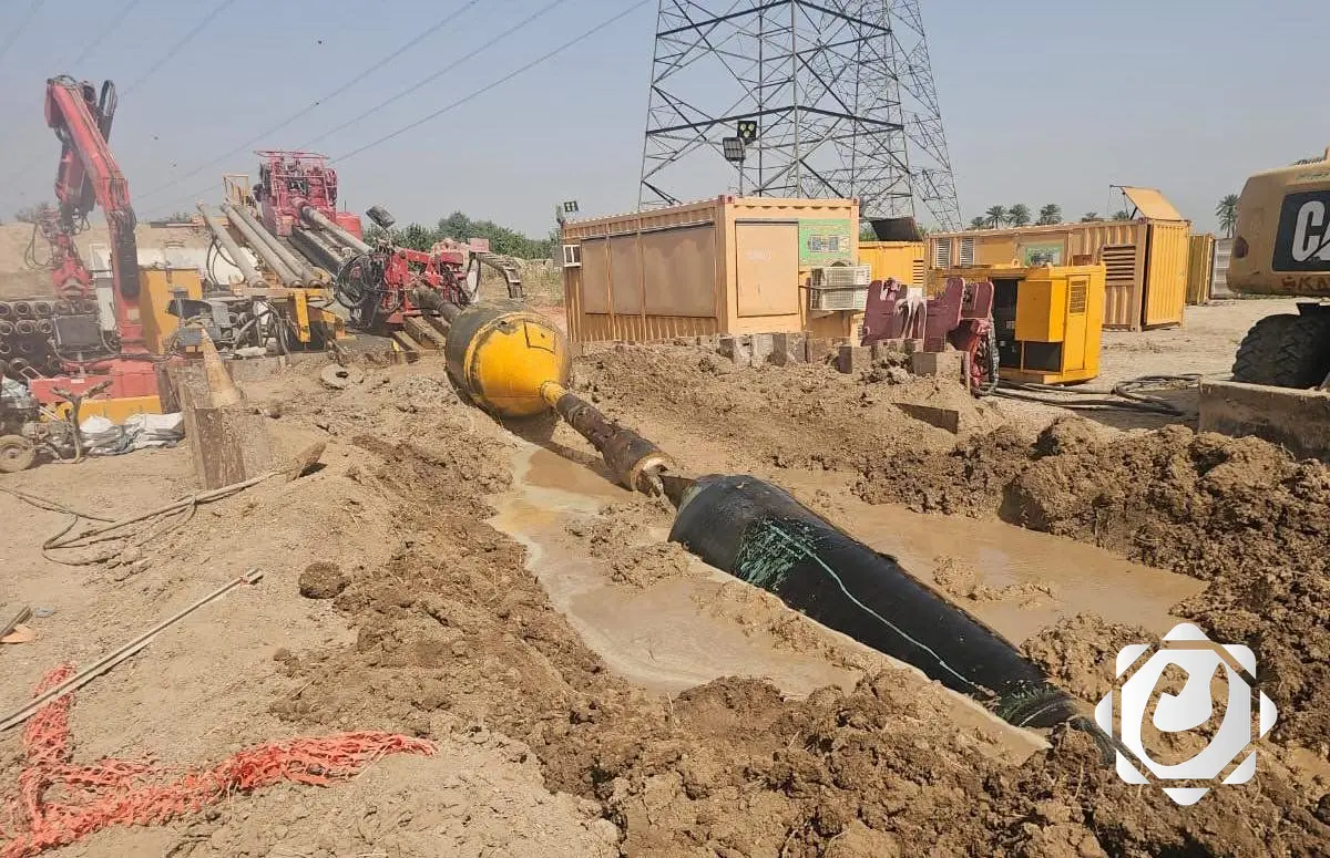 إنجاز عابر: أنبوب الغاز يمر بنجاح تحت نهر دجلة في مشروع محمولية - بسماية