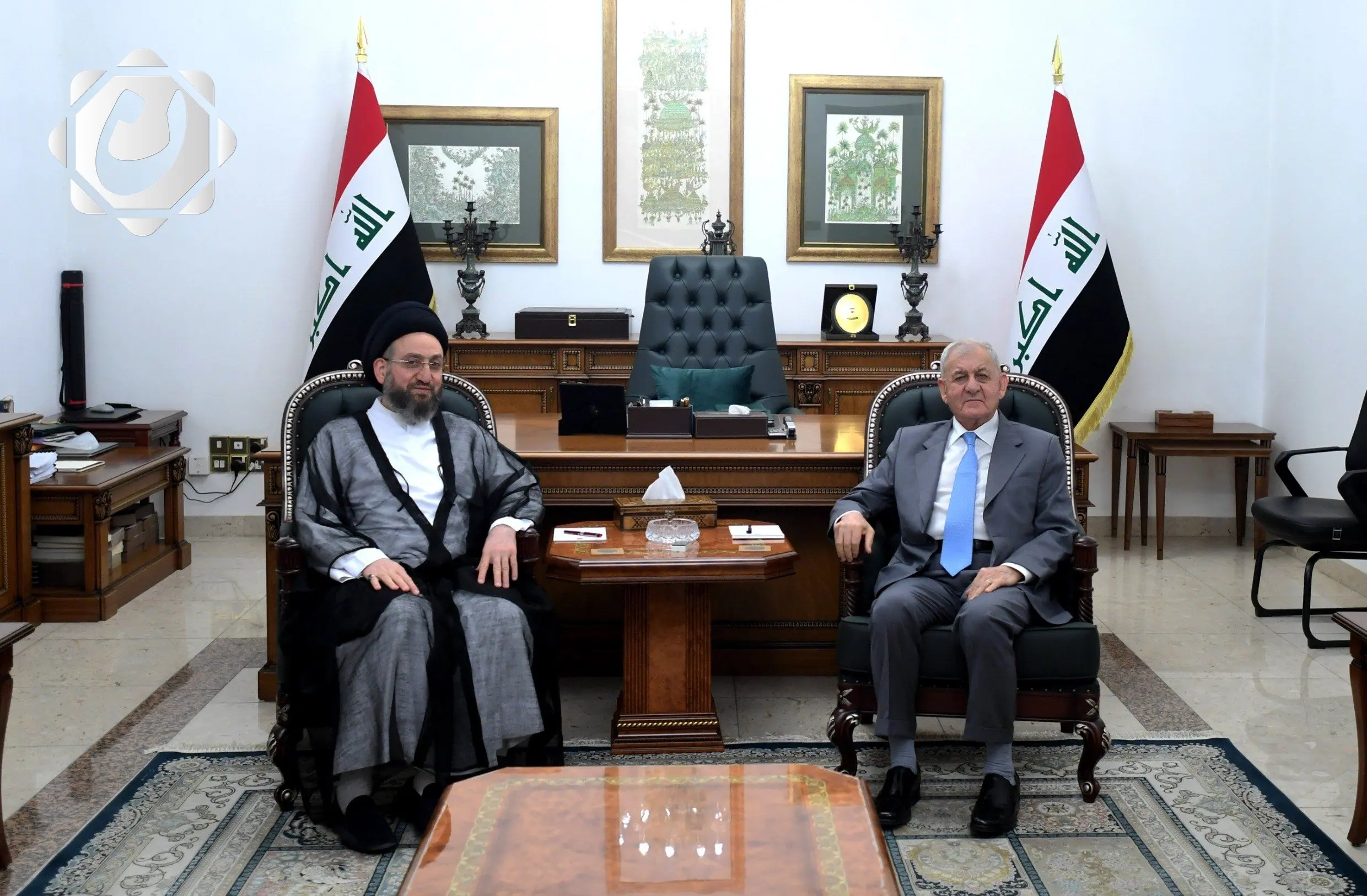 رئيس الجمهورية ورئيس تيار الحكمة يركزان على تعزيز الوحدة الوطنية والأمن