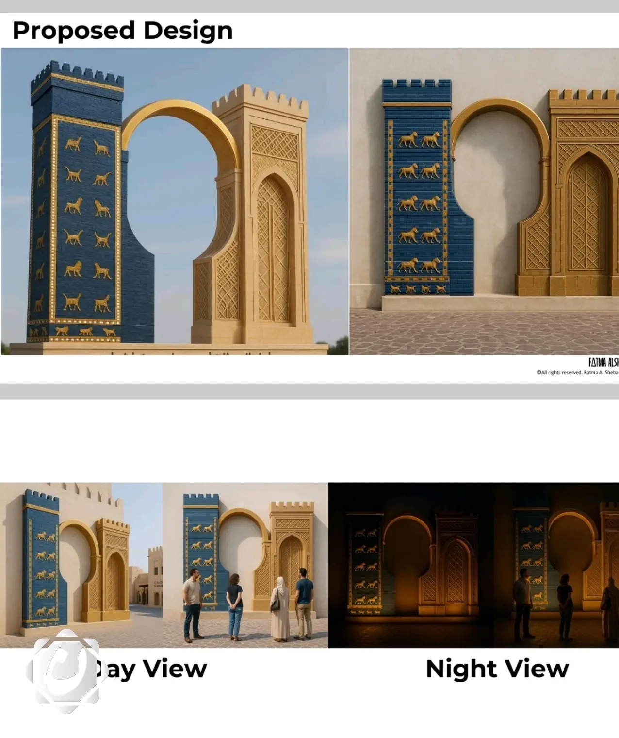 كتارا تحتفي بجائزة بابل العالمية من خلال جدارية فنية مميزة