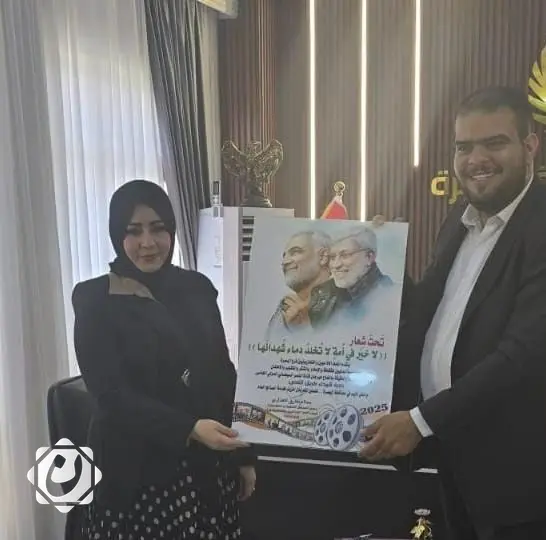 تكريم زهراء السلمي لدورها البارز في نجاح مهرجان قادة النصر السينمائي الدولي الخامس