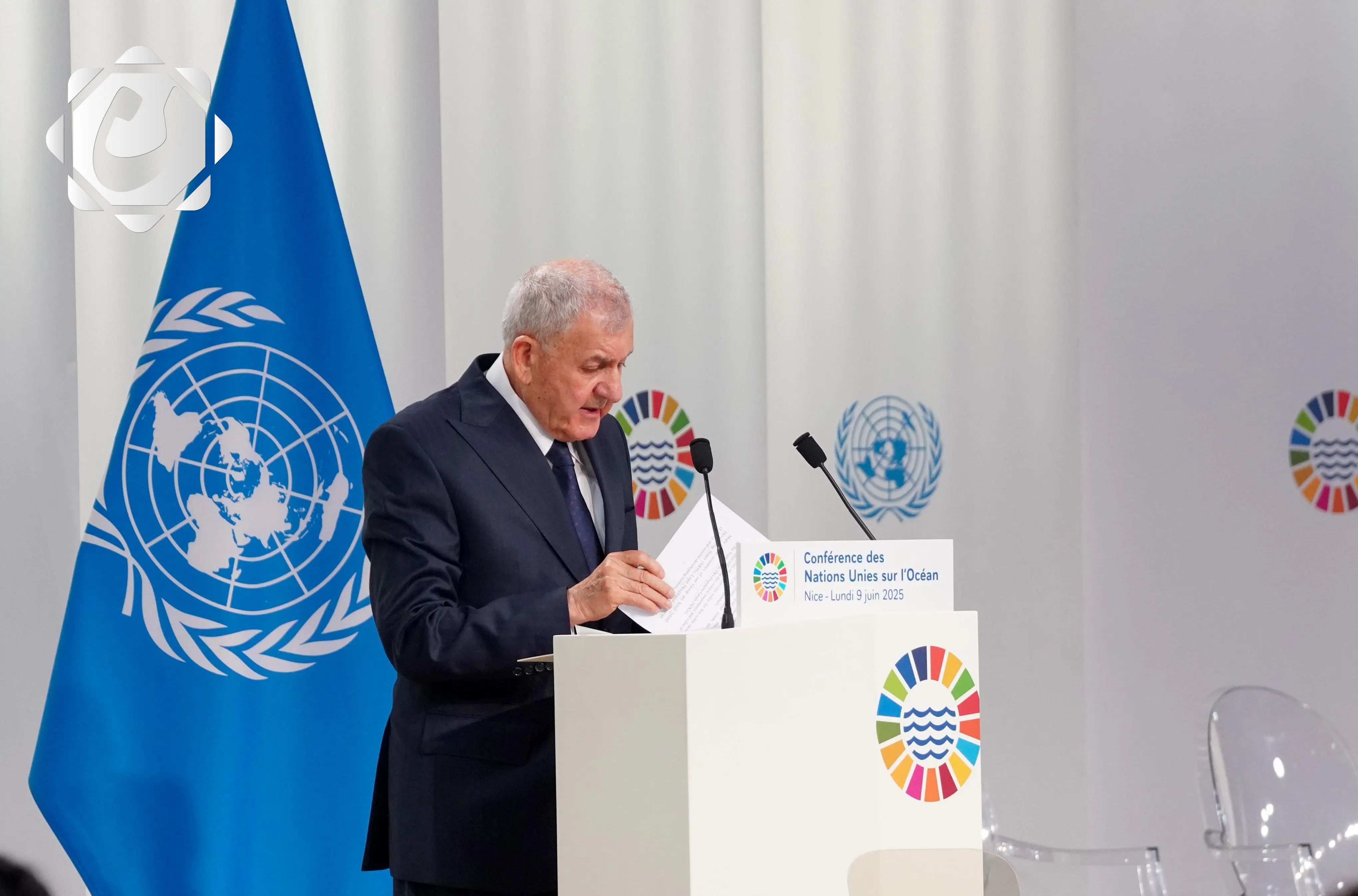 رئيس الجمهورية: العراق يواجه تحدياً كبيراً في انحسار المياه بنهري دجلة والفرات بسبب التغير المناخي