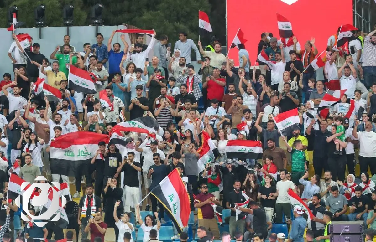 انطلاق مباراة منتخب العراق لكرة القدم مع الأردن