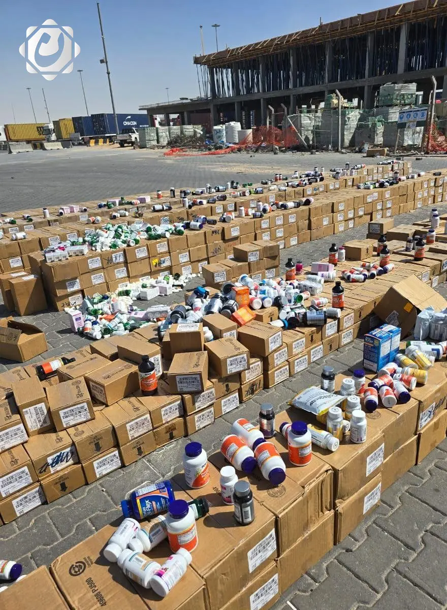 ضبط عملية تهريب أدوية بشرية في ميناء أم قصر الشمالي