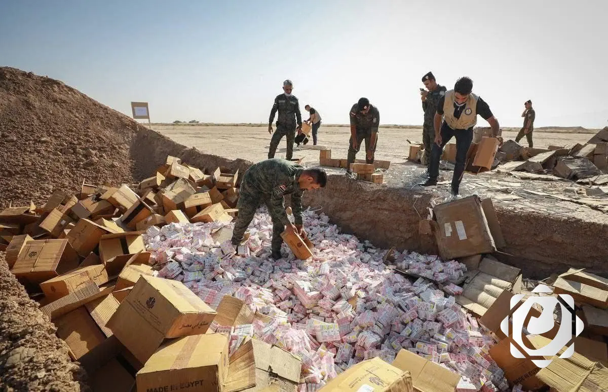 وزارة الصحة تُتلف 12 طنًا من المؤثرات العقلية