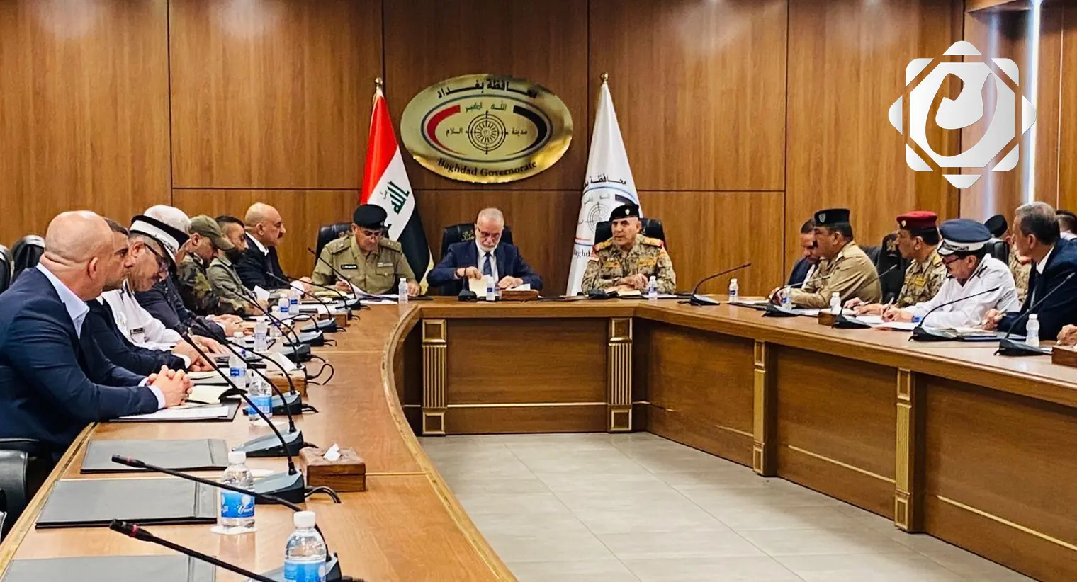 اجتماع موسع في محافظة بغداد لمناقشة الأوضاع الأمنية والاستعدادات لشهر محرم