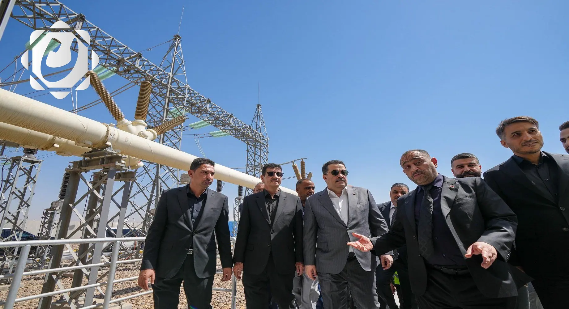 افتتاح محطة كهرباء العباسية من قبل رئيس الوزراء