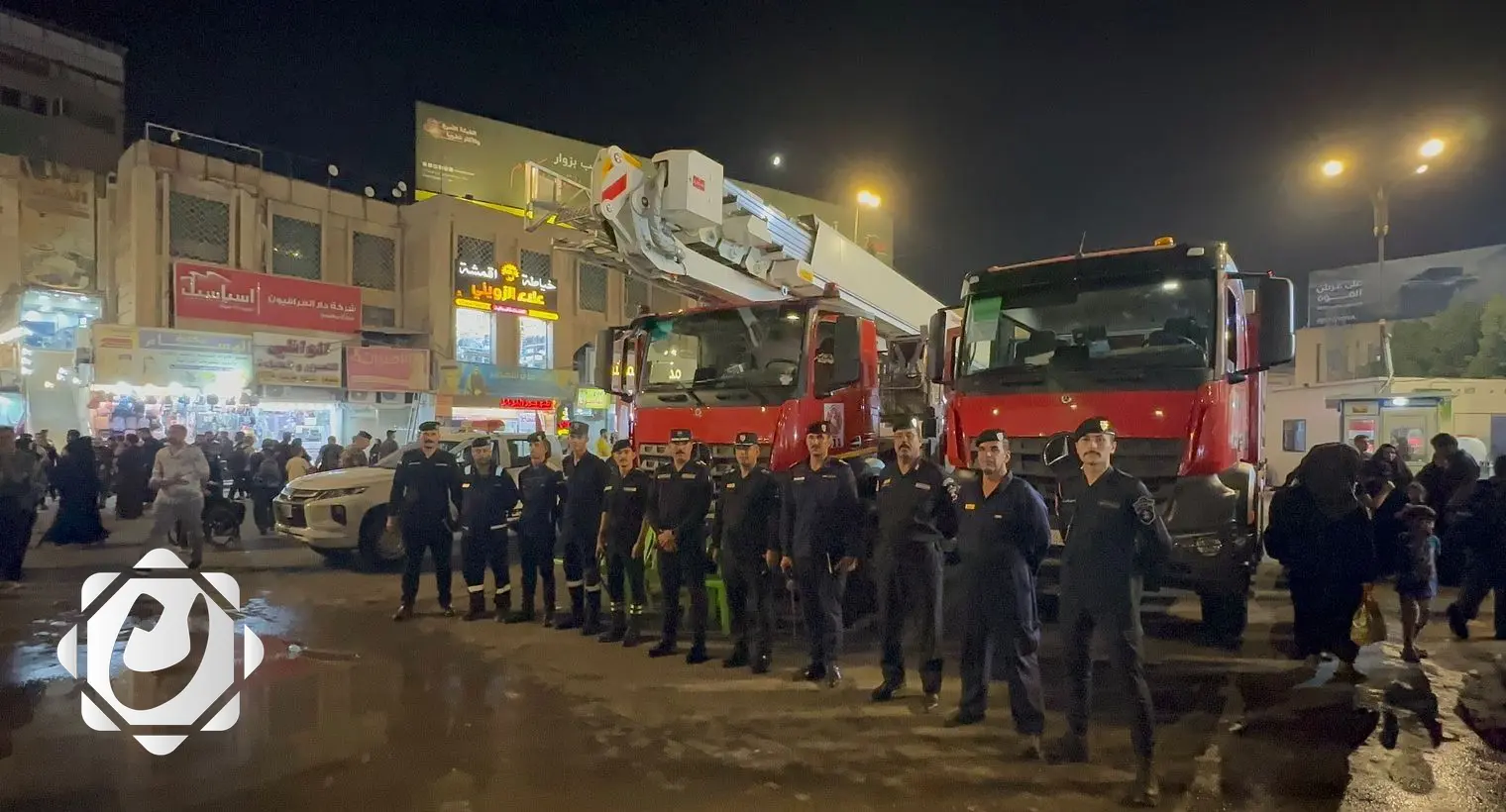 الدفاع المدني يعلن عن مشاركة 73 عجلة إطفاء لتأمين زيارة الأربعين في النجف الأشرف