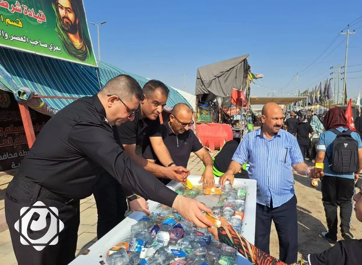 الديوانية: 4,250 موكباً تقدم خدماتها لزوار الأربعينية