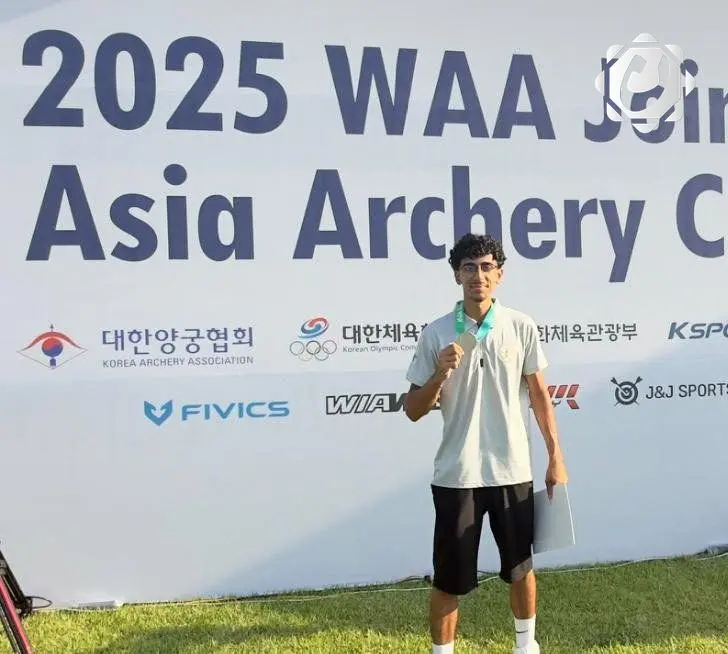 عبد الله سعد يحقق الميدالية الفضية في البطولة الآسيوية للقوس والسهم