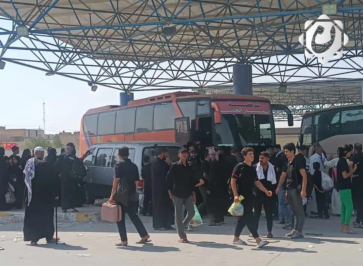 إدارة النقل الخاص: جهود ميدانية مستمرة لنقل الزائرين عبر مرآب النجف الجنوبي
