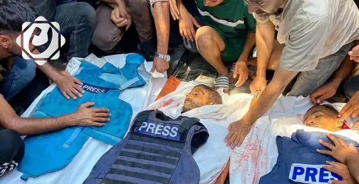 استهداف مباشر للصحفيين في مجمع ناصر الطبي بخان يونس