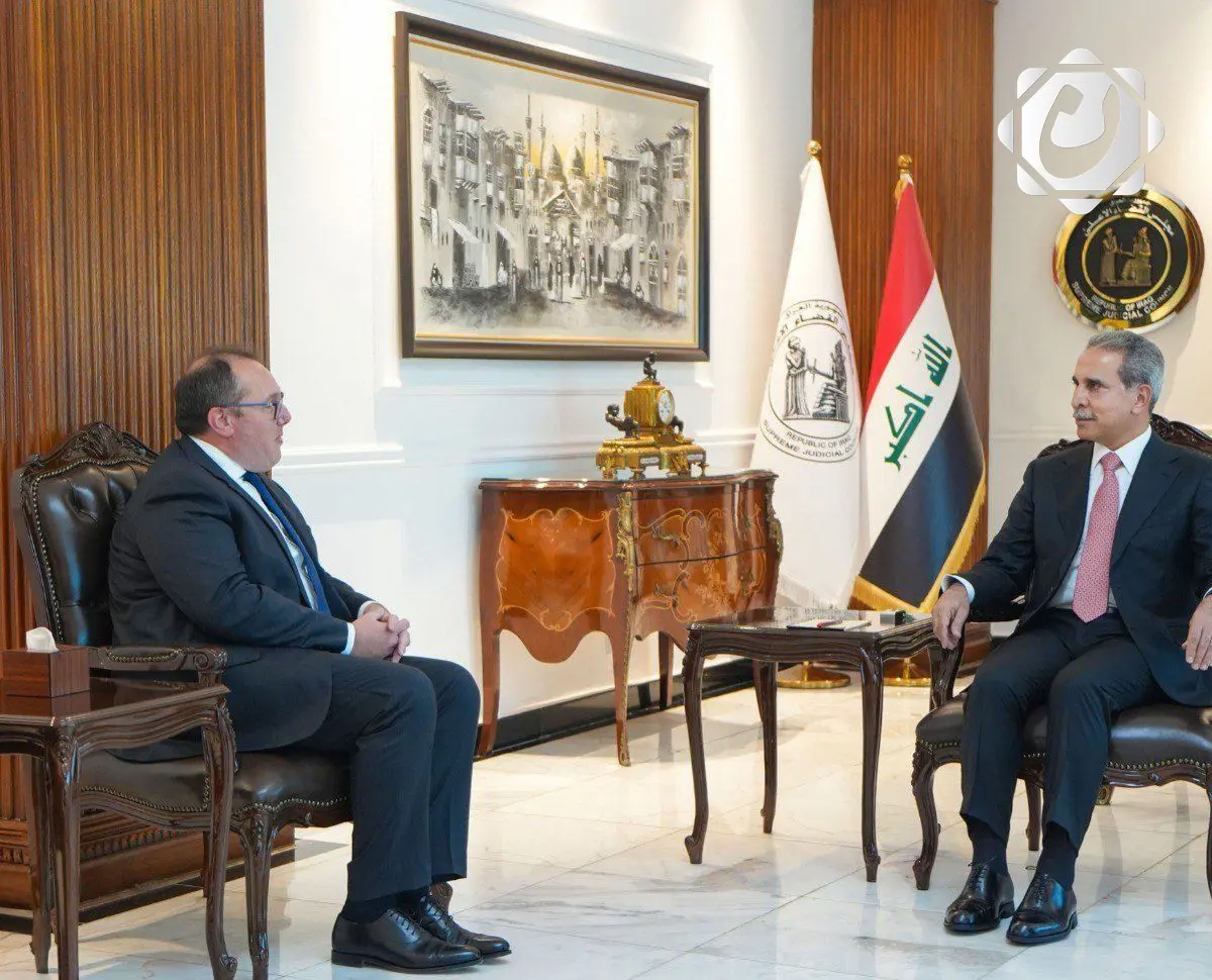 رئيس مجلس القضاء الأعلى يبحث مع القائم بأعمال السفارة الأمريكية القضايا القانونية المشتركة