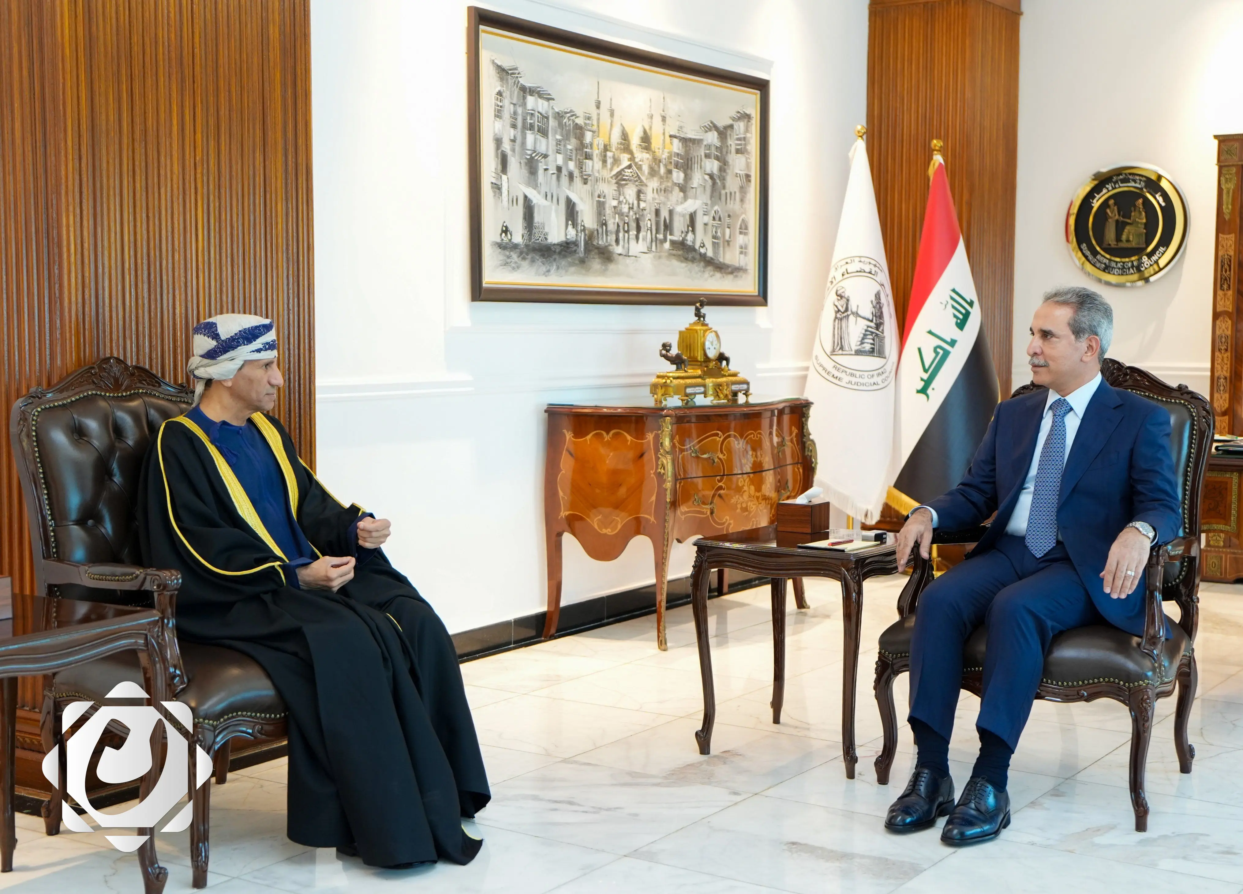 القاضي زيدان يناقش مع ممثل الأمم المتحدة الإجراءات القضائية للانتخابات