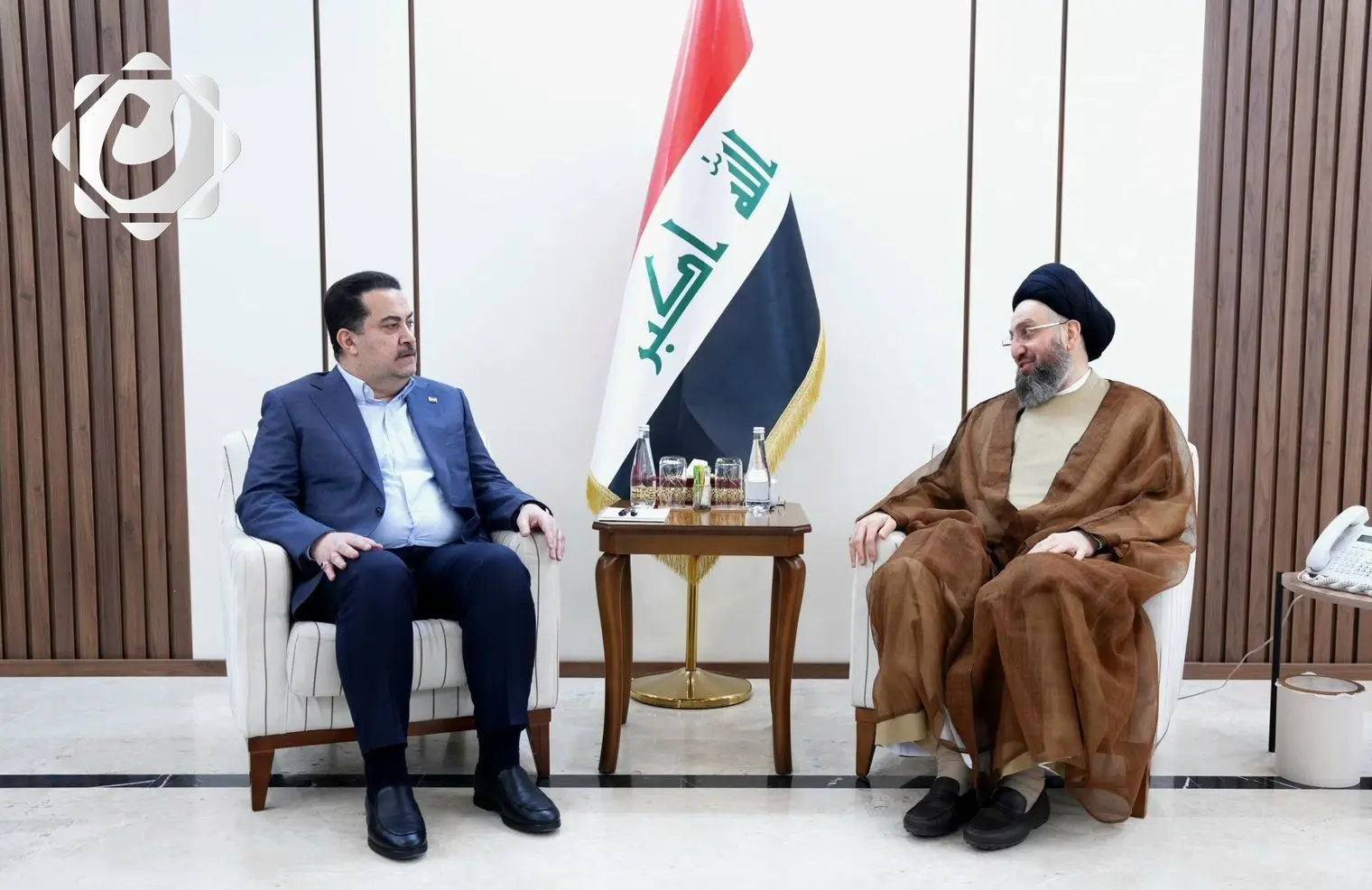 تأكيد على أهمية توحيد الصف الوطني من قبل رئيس الوزراء ورئيس تيار الحكمة