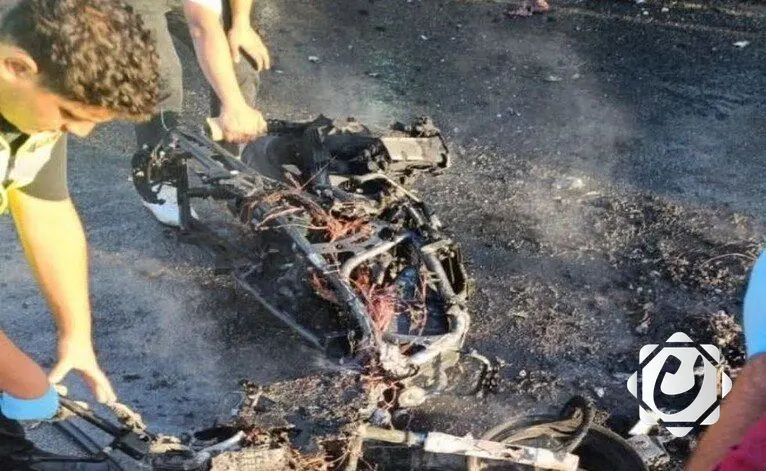 إصابات نتيجة ضربة صهيونية استهدفت دراجة نارية في جنوب لبنان