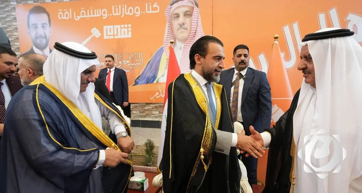 الحلبوسي يحضر تجمّعاً لدعم مرشح حزب تقدم وليد سعيد المشهداني في الطارمية