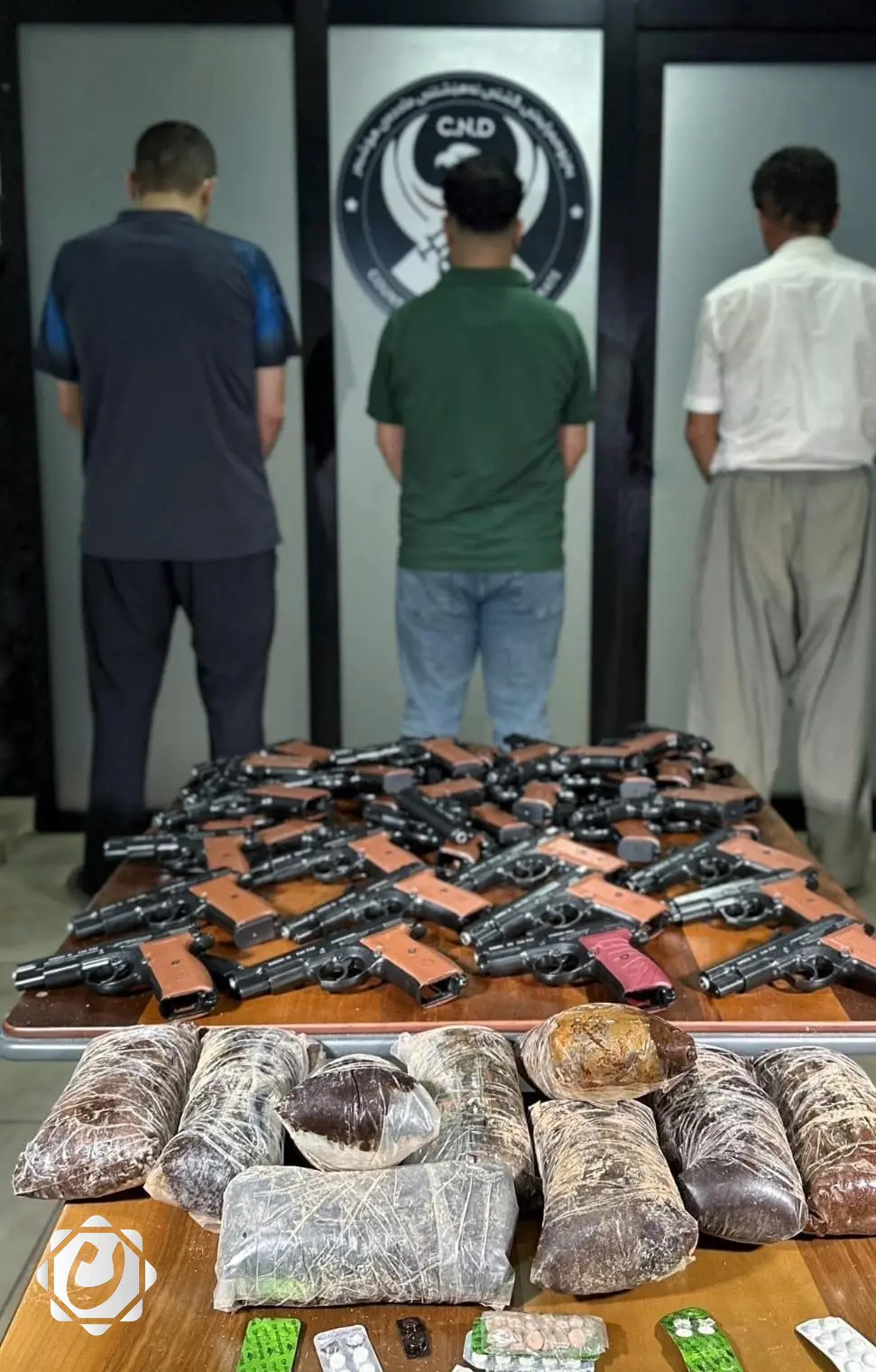 القبض على ثلاثة تجار مخدرات في السليمانية