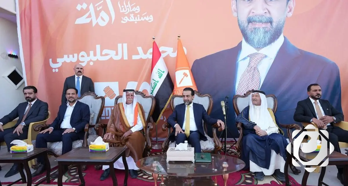 الحلبوسي يلتقي شيوخ ووجهاء مناطق التاجي خلال زيارته لمضايف المنطقة