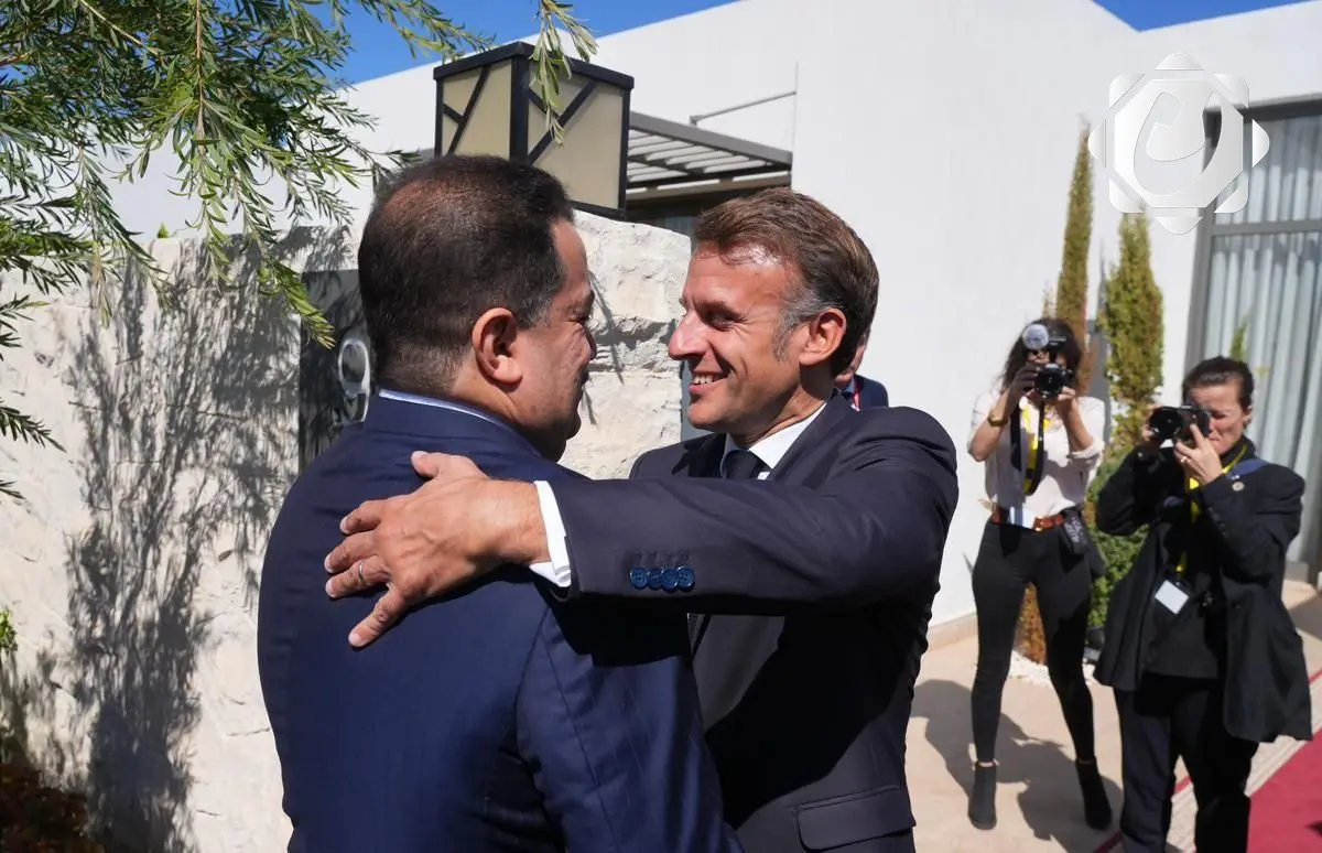 السوداني وماكرون يبحثان تعزيز العلاقات الثنائية ومؤتمر بغداد في شرم الشيخ