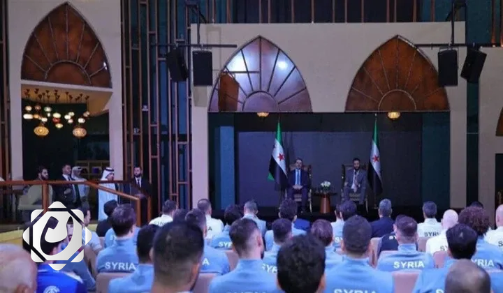 الرئيس السوري يلتقي ببعثة المنتخب الوطني لكرة القدم في الدوحة