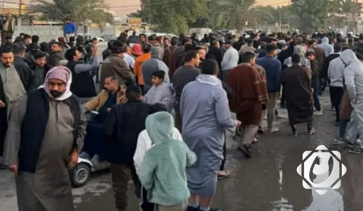 مظاهرة في النجف احتجاجاً على تردي الخدمات الأساسية