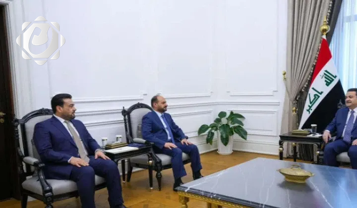 السوداني يلتقي محافظ الأنبار الجديد عمر مشعان