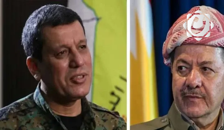 بارزاني وعبدي يبحثان تنفيذ الاتفاق بين الحكومة السورية وقسد